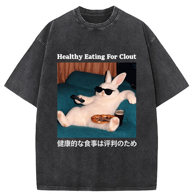 Tokyoviva Healthy Eating Washed T-shirt