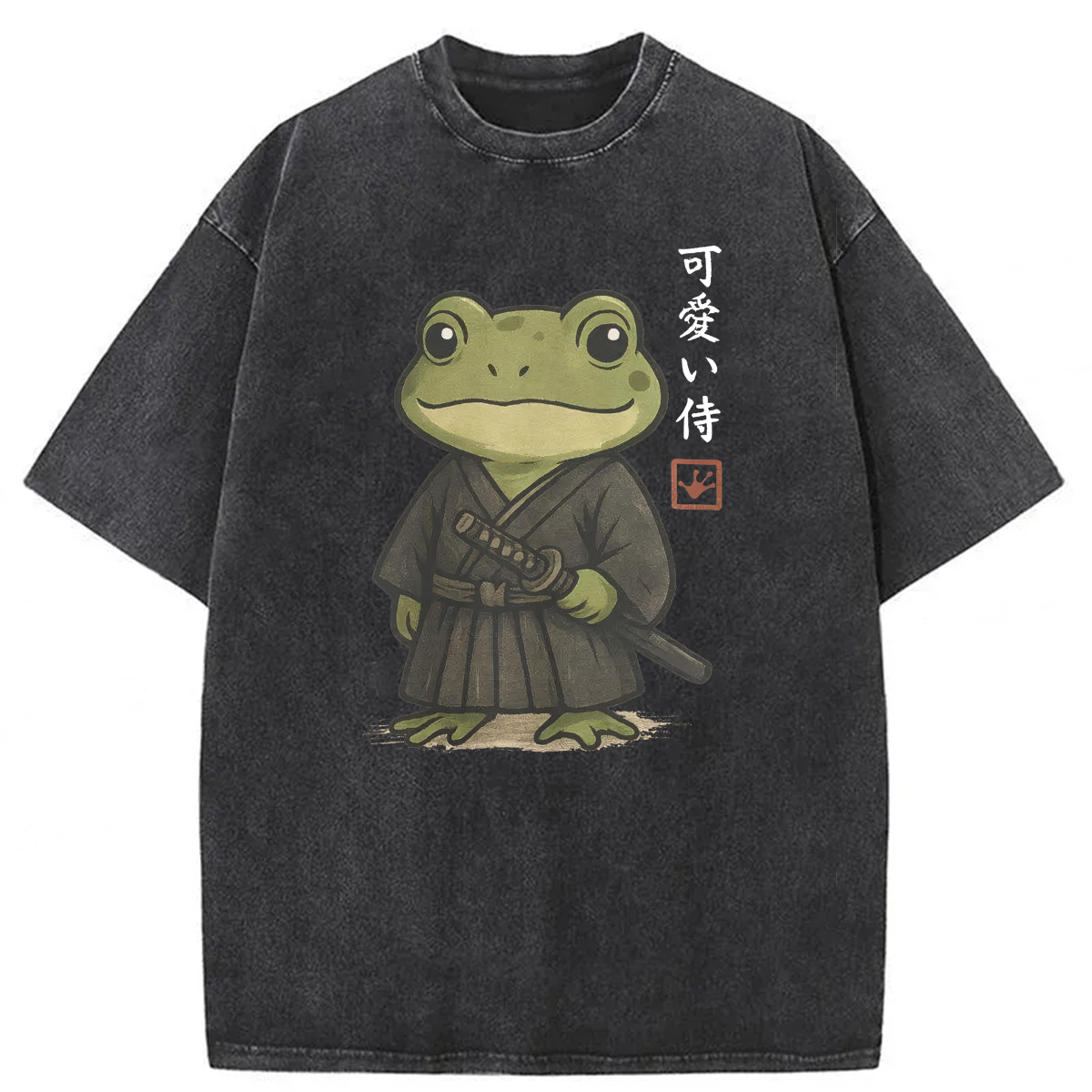 Tokyoviva Samurai Frog Washed T-shirt