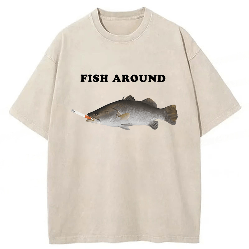 Tokyoviva Fish Around Washed T-shirt