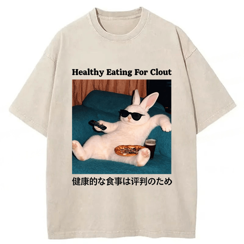 Tokyoviva Healthy Eating Washed T-shirt