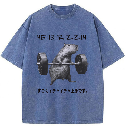 Tokyoviva Charming Capybara Washed T-shirt