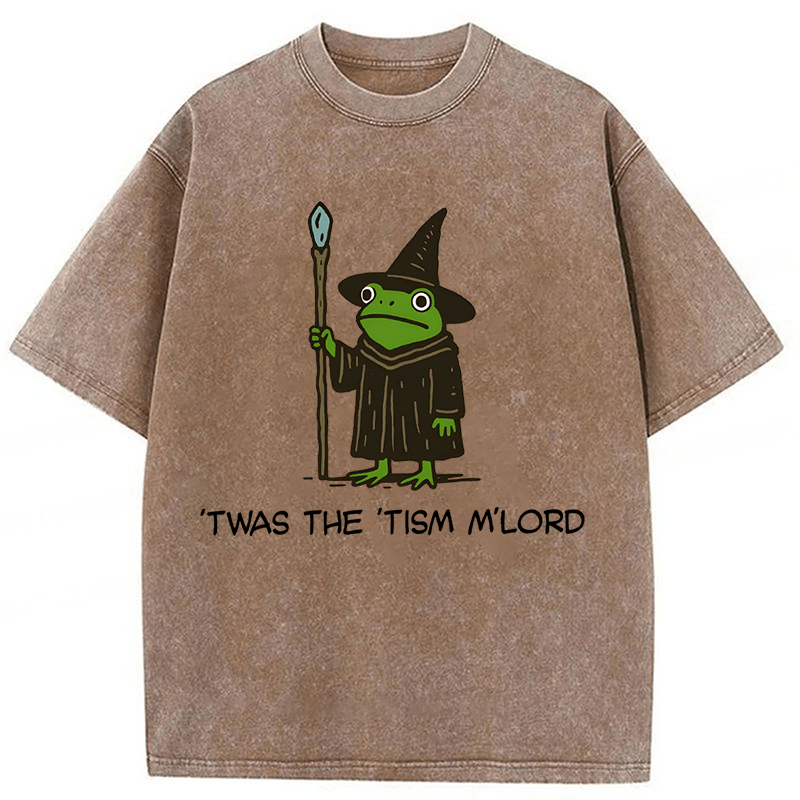 Tokyoviva Twas The Tism Frog Wizard Washed T-shirt