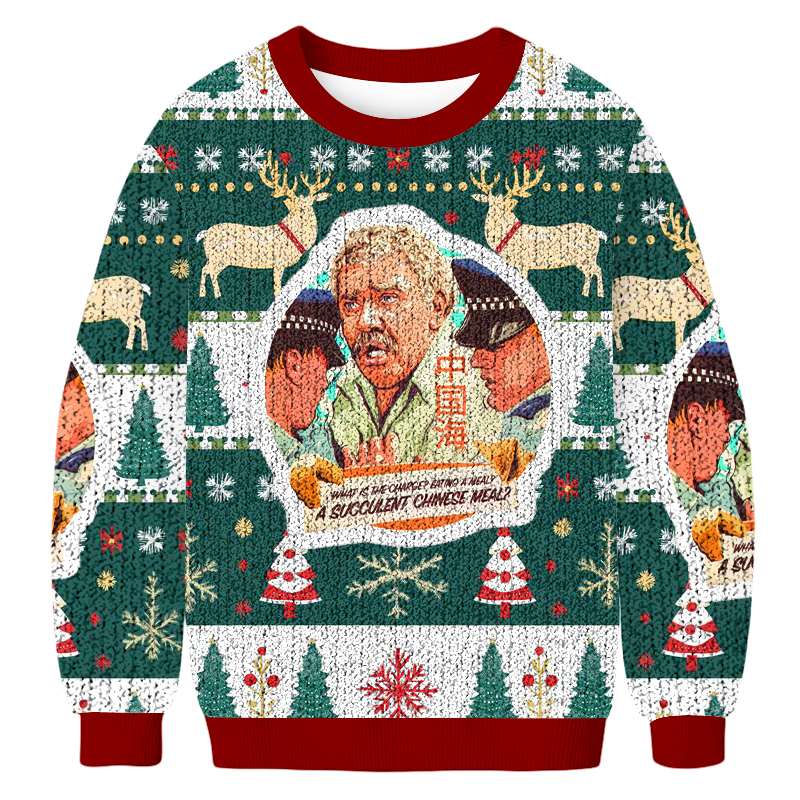 Democracy Manifest Fun Christmas Ugly Sweatshirt