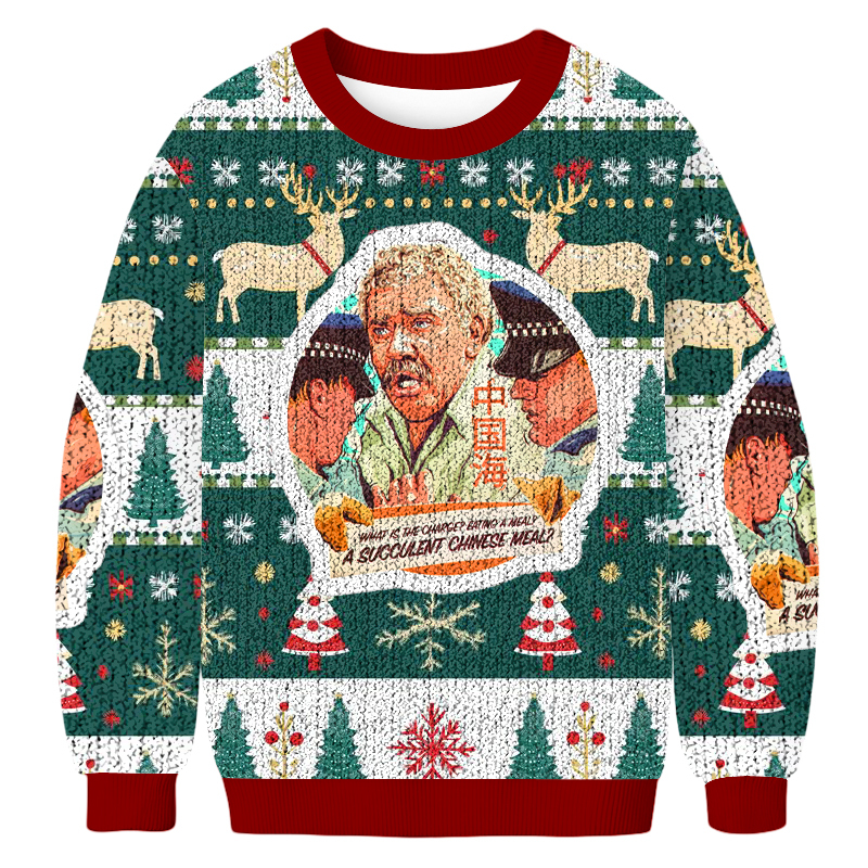 Democracy Manifest Fun Christmas Ugly Sweatshirt