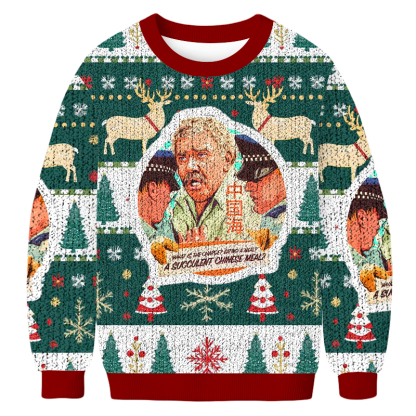 Democracy Manifest Fun Christmas Ugly Sweatshirt