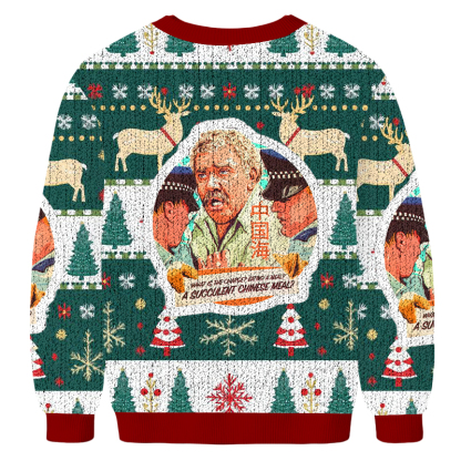 Democracy Manifest Fun Christmas Ugly Sweatshirt