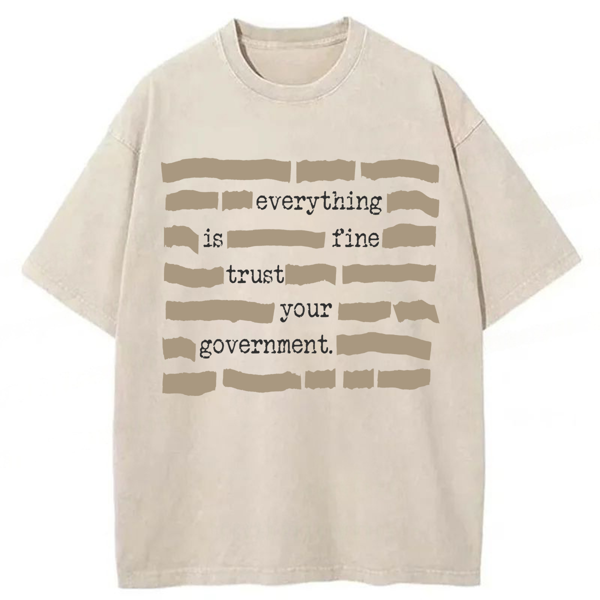 Tokyoviva Everything Is Fine Washed T-shirt