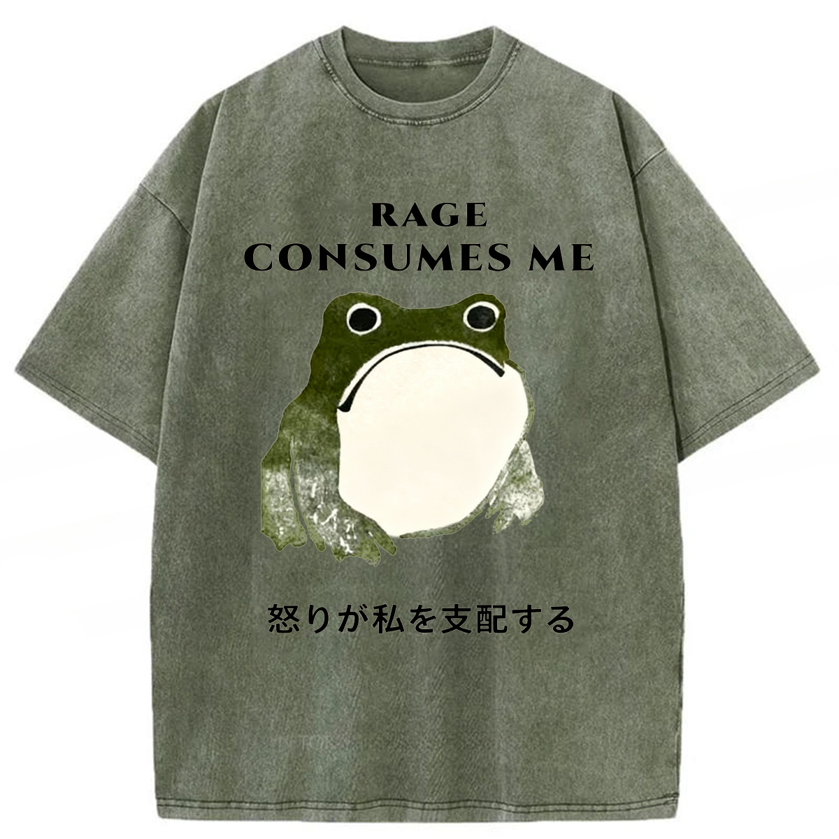 Tokyoviva Rage Consumes Me Frog Washed T-shirt