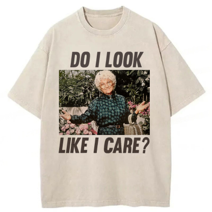 Tokyoviva Do I Look Like I Care Washed T-shirt