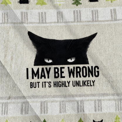 Baddiecat Cat Can Do No Wrong Christmas Ugly Sweatshirt