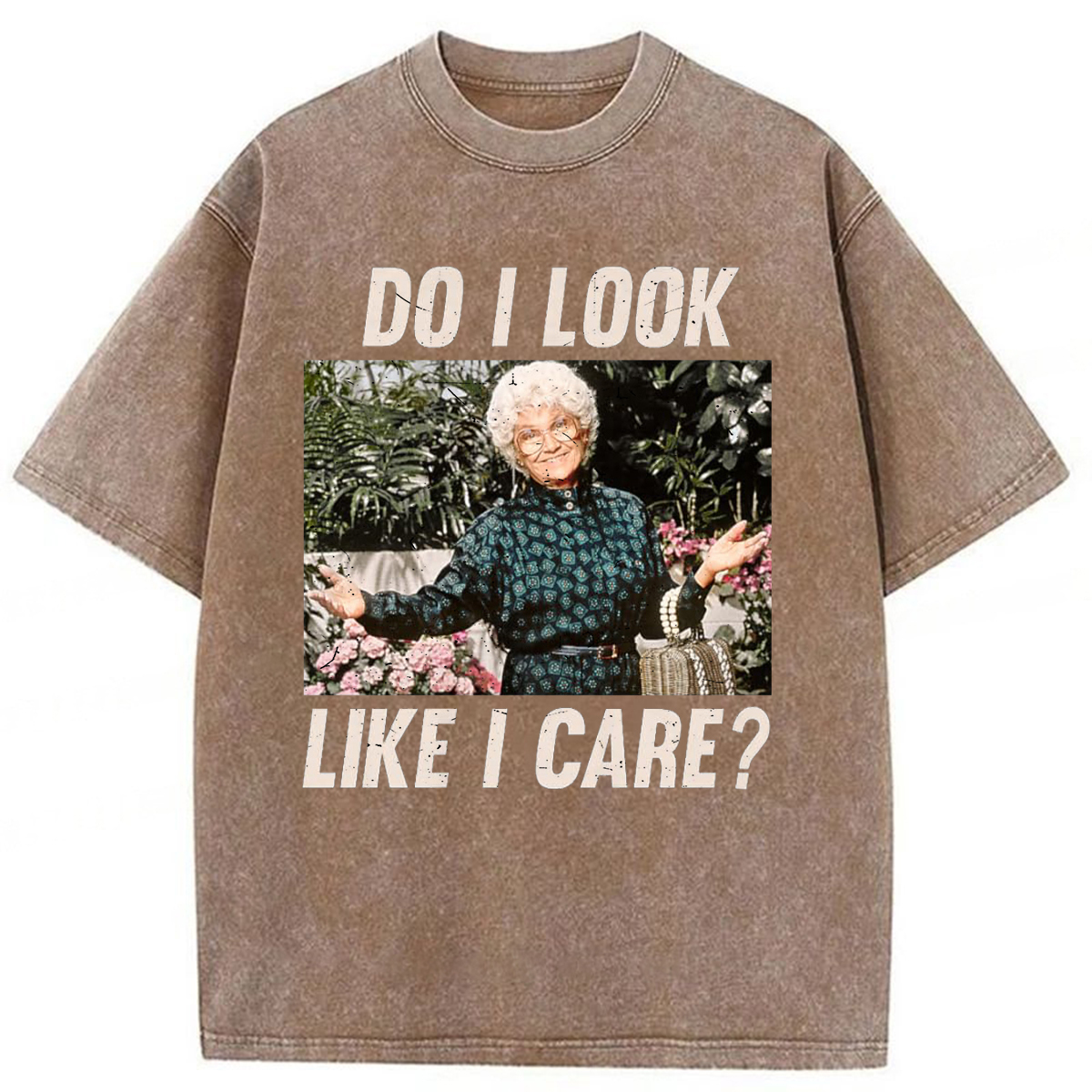 Tokyoviva Do I Look Like I Care Washed T-shirt