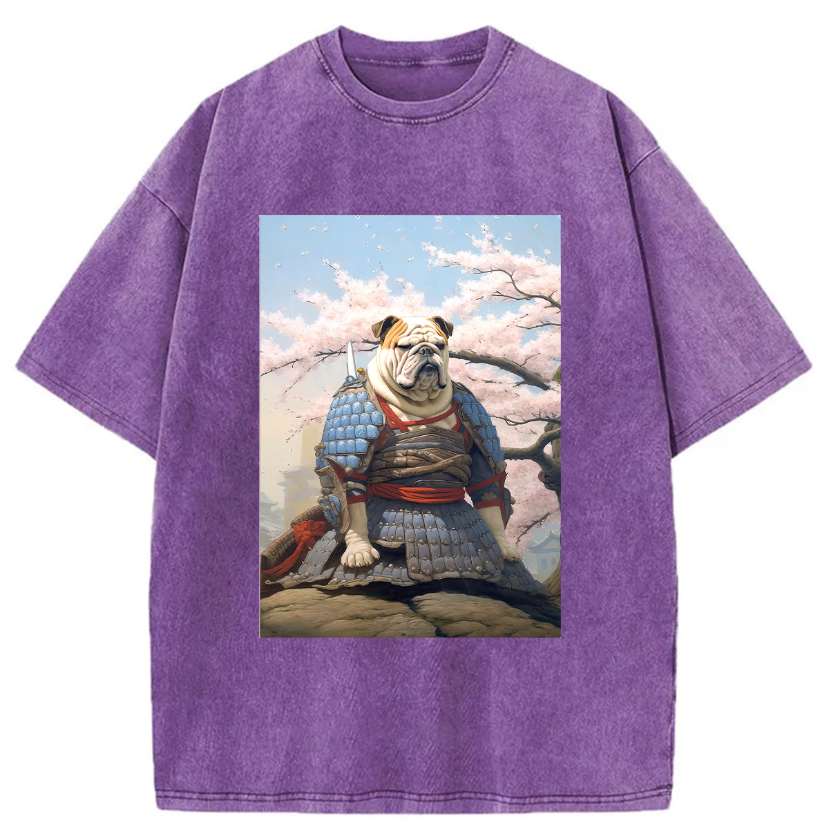 Tokyoviva Samurai Cat Washed T-Shirt