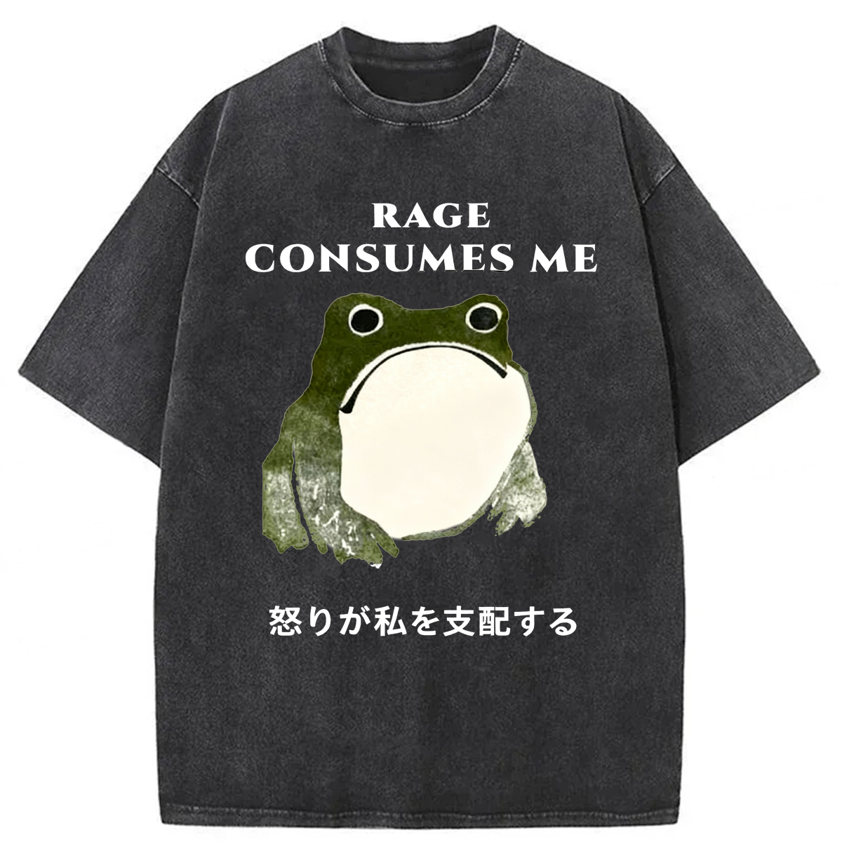 Tokyoviva Rage Consumes Me Frog Washed T-shirt