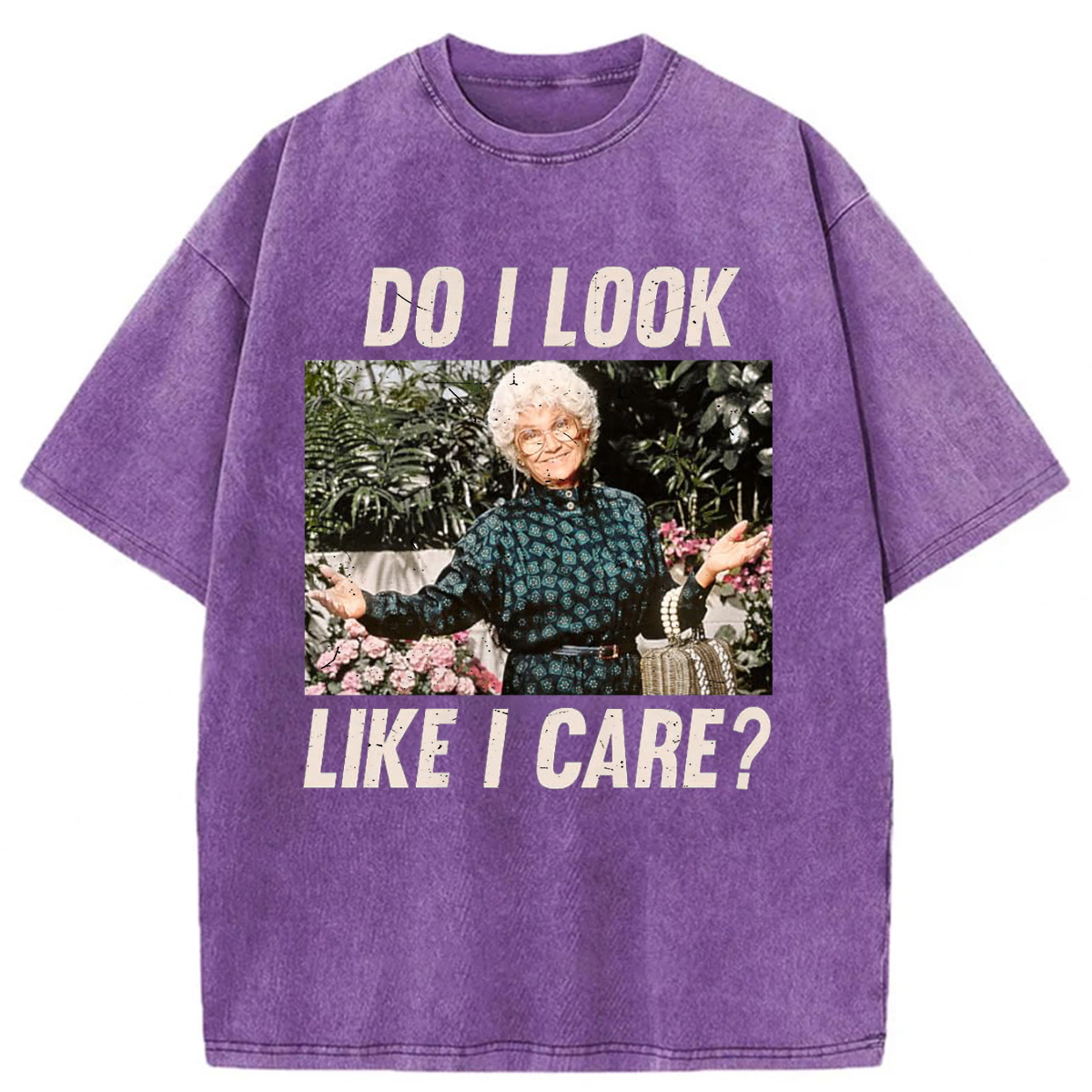 Tokyoviva Do I Look Like I Care Washed T-shirt