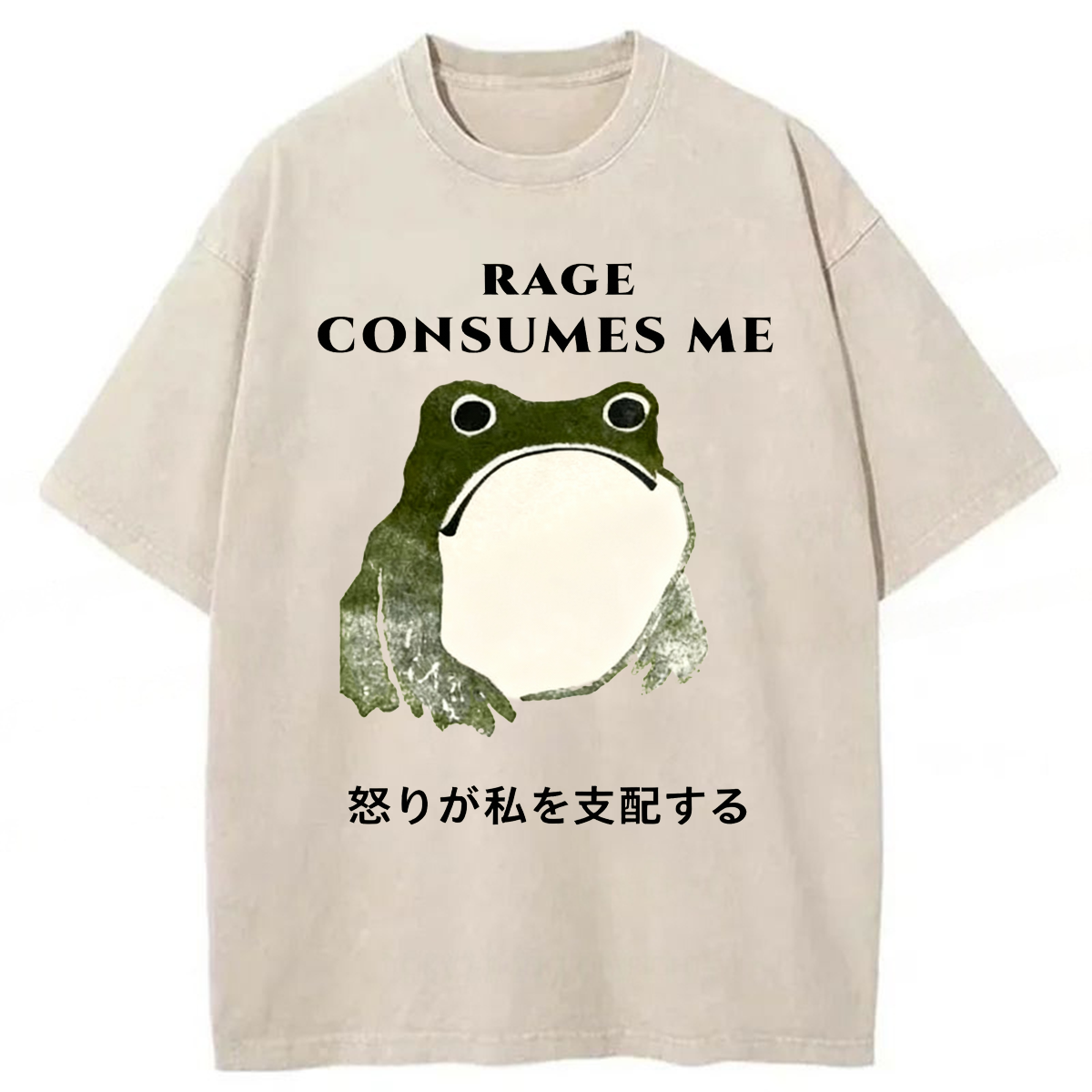 Tokyoviva Rage Consumes Me Frog Washed T-shirt