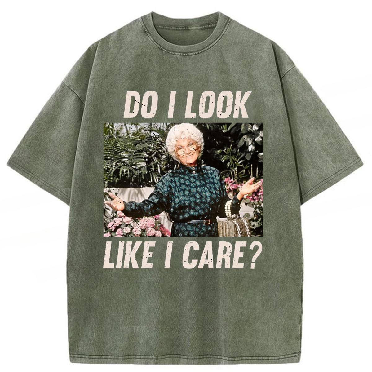 Tokyoviva Do I Look Like I Care Washed T-shirt