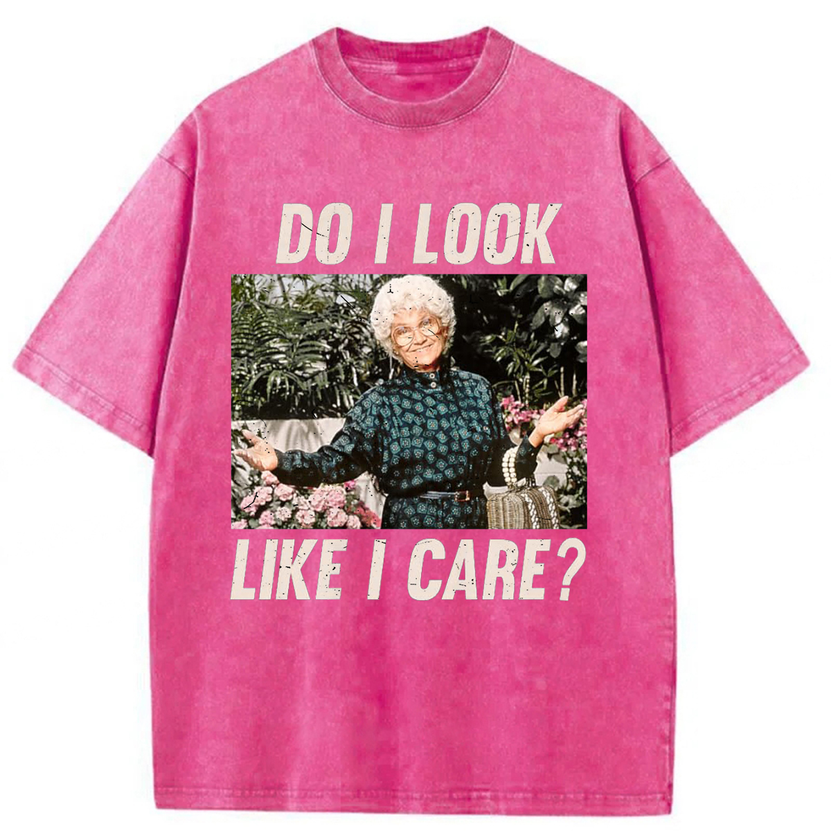 Tokyoviva Do I Look Like I Care Washed T-shirt