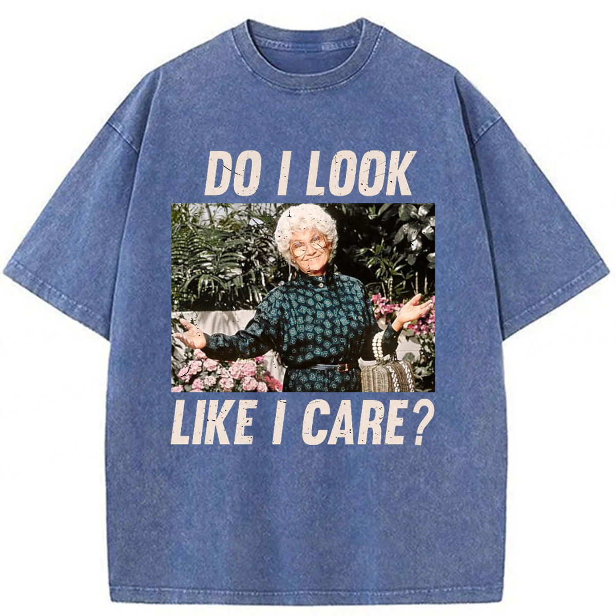Tokyoviva Do I Look Like I Care Washed T-shirt