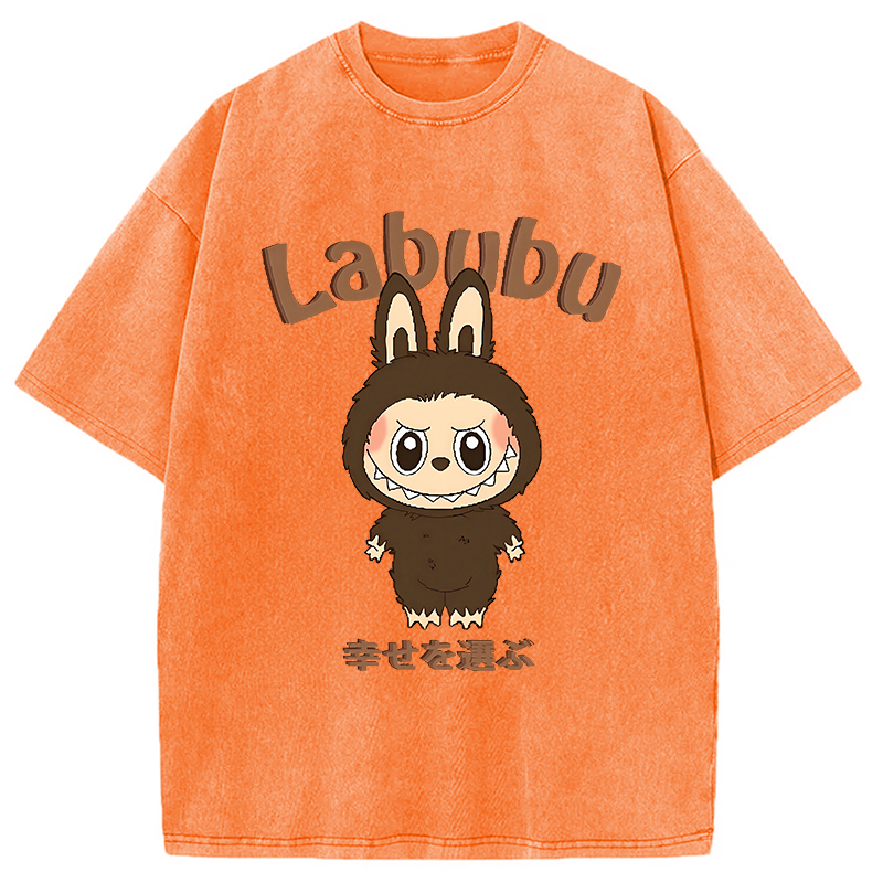 Labubu Cute Vintage Japanese Washed T-Shirt