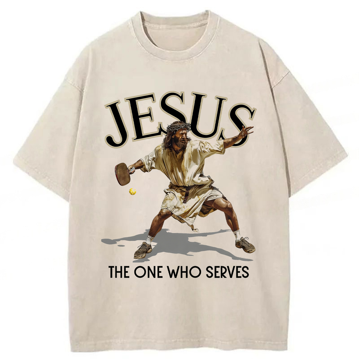 Tokyoviva Jesus The One Who Serves Washed T-Shirt