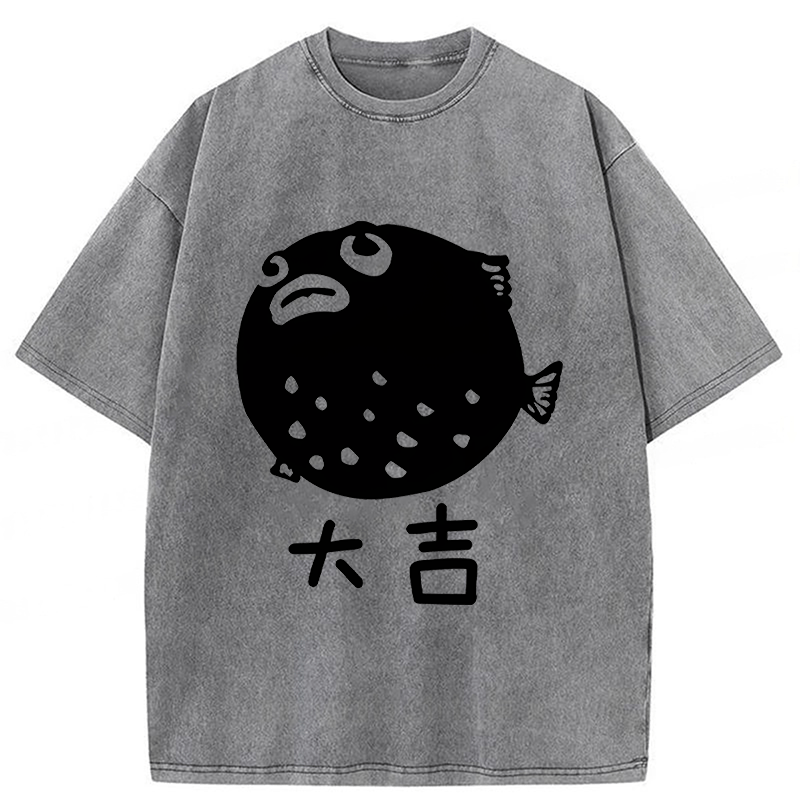 Tokyoviva Pufferfish Washed T-shirt