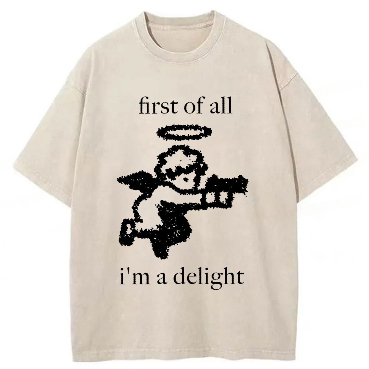 Tokyoviva First Of All I'm A Delight Washed T-shirt