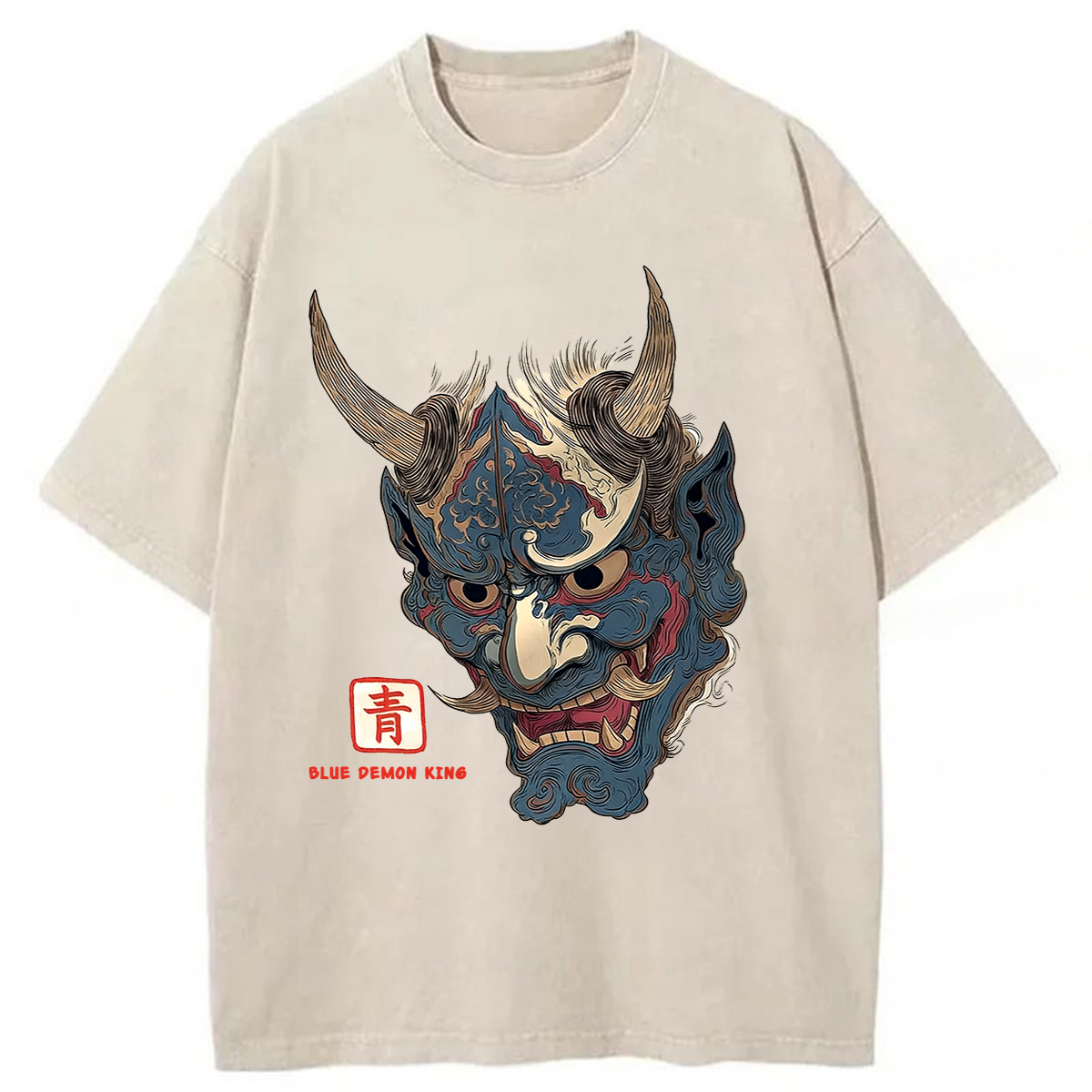 Tokyoviva Blue Demon King Washed T-shirt