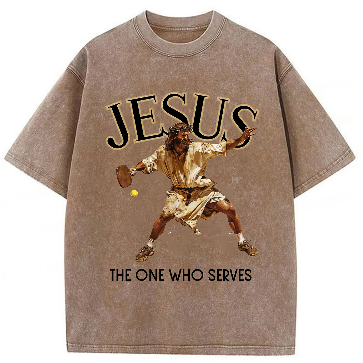 Tokyoviva Jesus The One Who Serves Washed T-Shirt