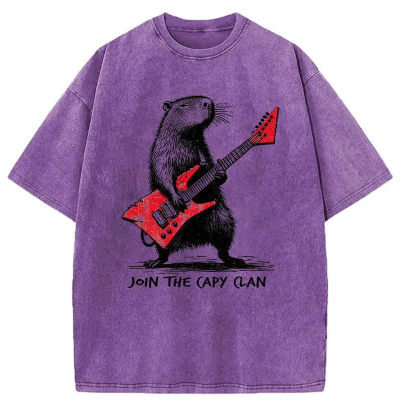 Tokyoviva Capybara Rock Washed T-shirt