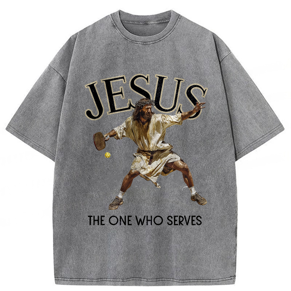 Tokyoviva Jesus The One Who Serves Washed T-Shirt