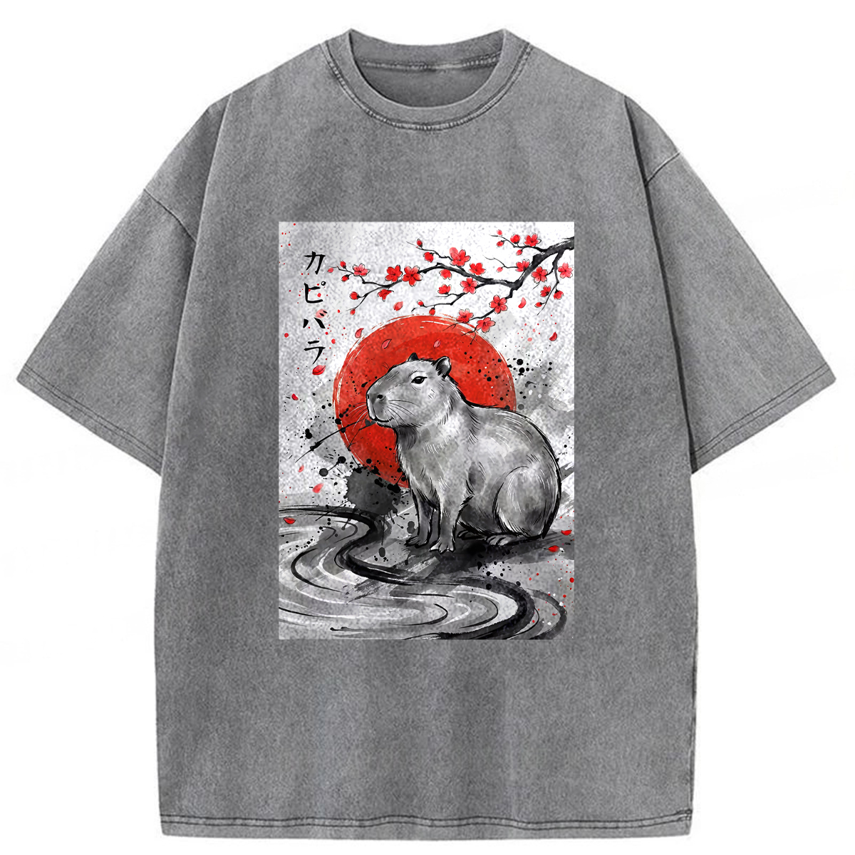 Tokyoviva Samurai Dolphin Washed T-shirt