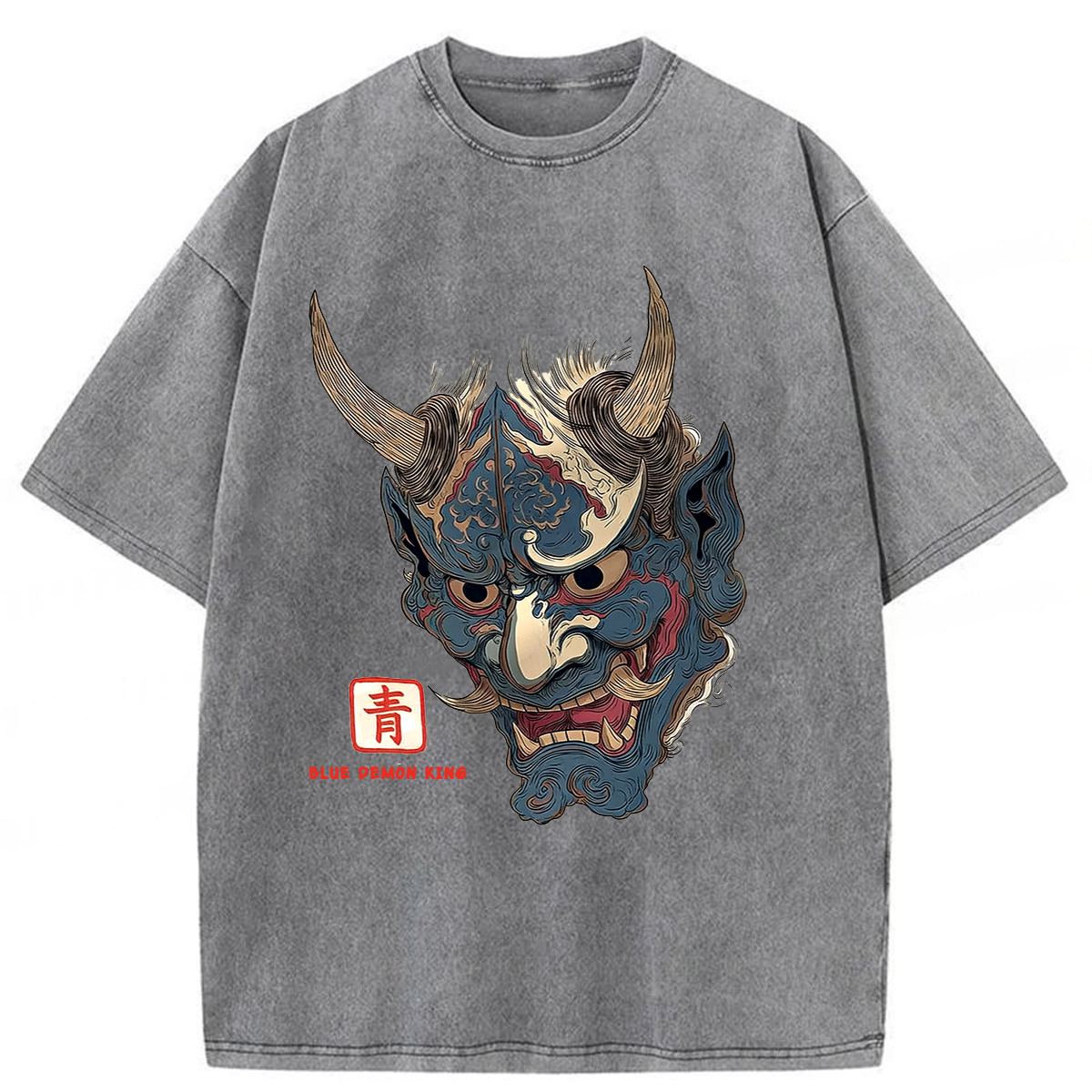 Tokyoviva Blue Demon King Washed T-shirt