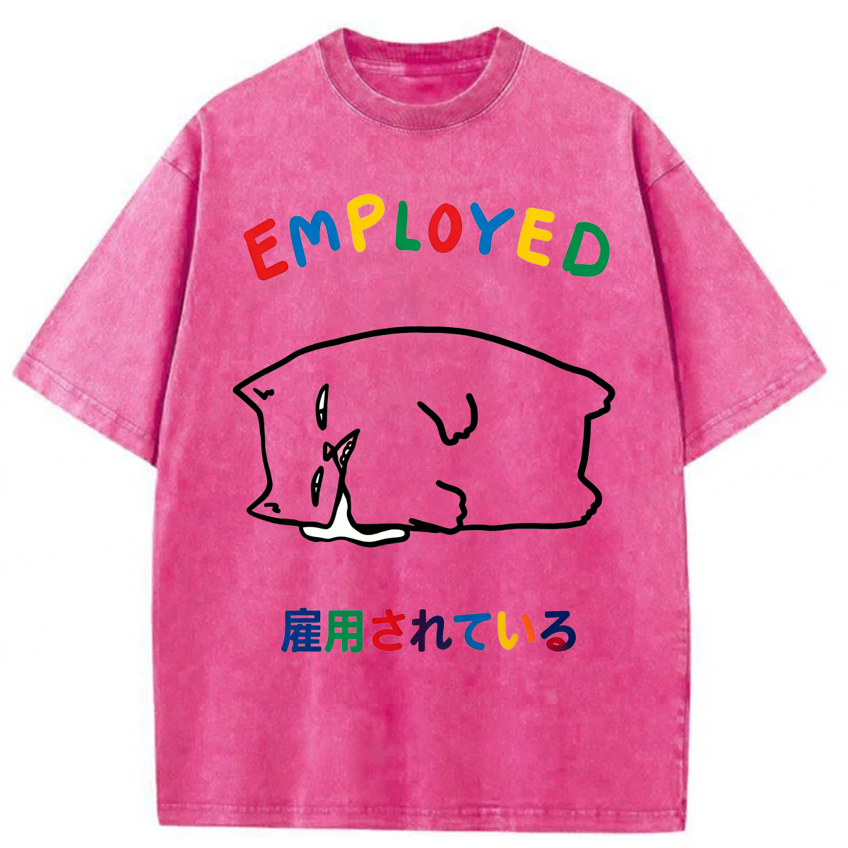 Tokyoviva Employed Cat Washed T-shirt