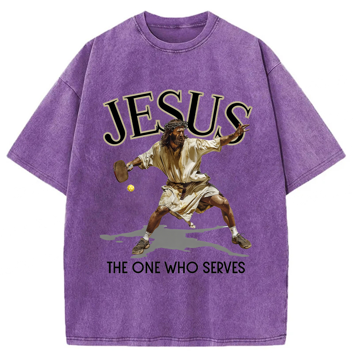Tokyoviva Jesus The One Who Serves Washed T-Shirt