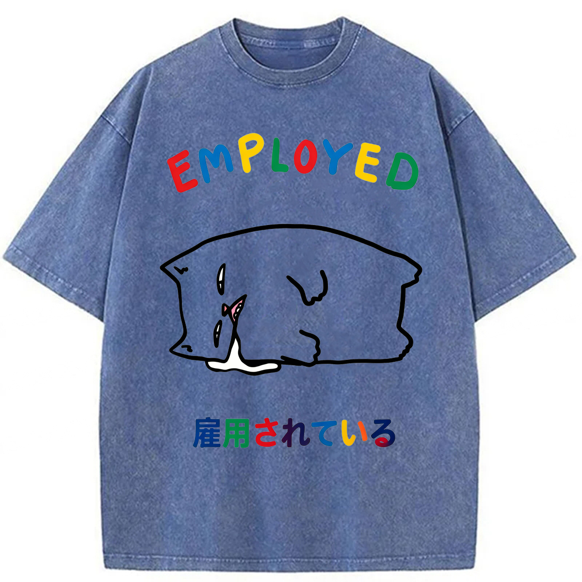 Tokyoviva Employed Cat Washed T-shirt