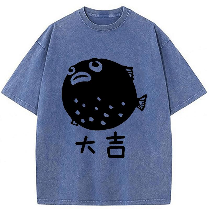 Tokyoviva Pufferfish Washed T-shirt