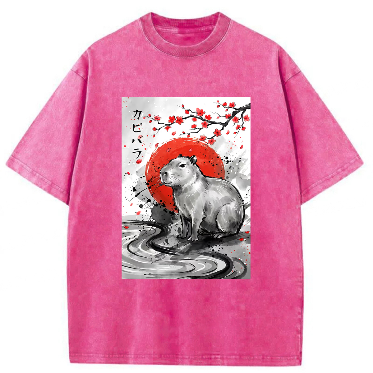 Tokyoviva Samurai Dolphin Washed T-shirt