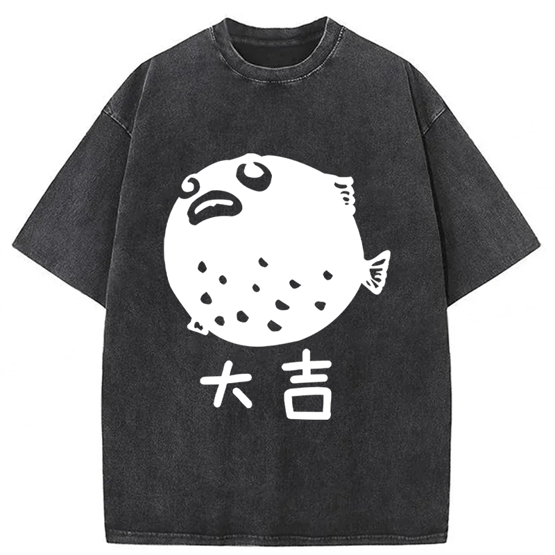 Tokyoviva Pufferfish Washed T-shirt