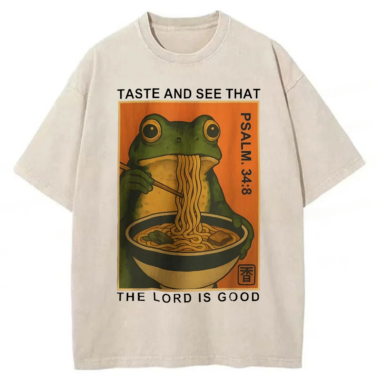 Tokyoviva Taste And See That The Lord Is Good Washed T-shirt