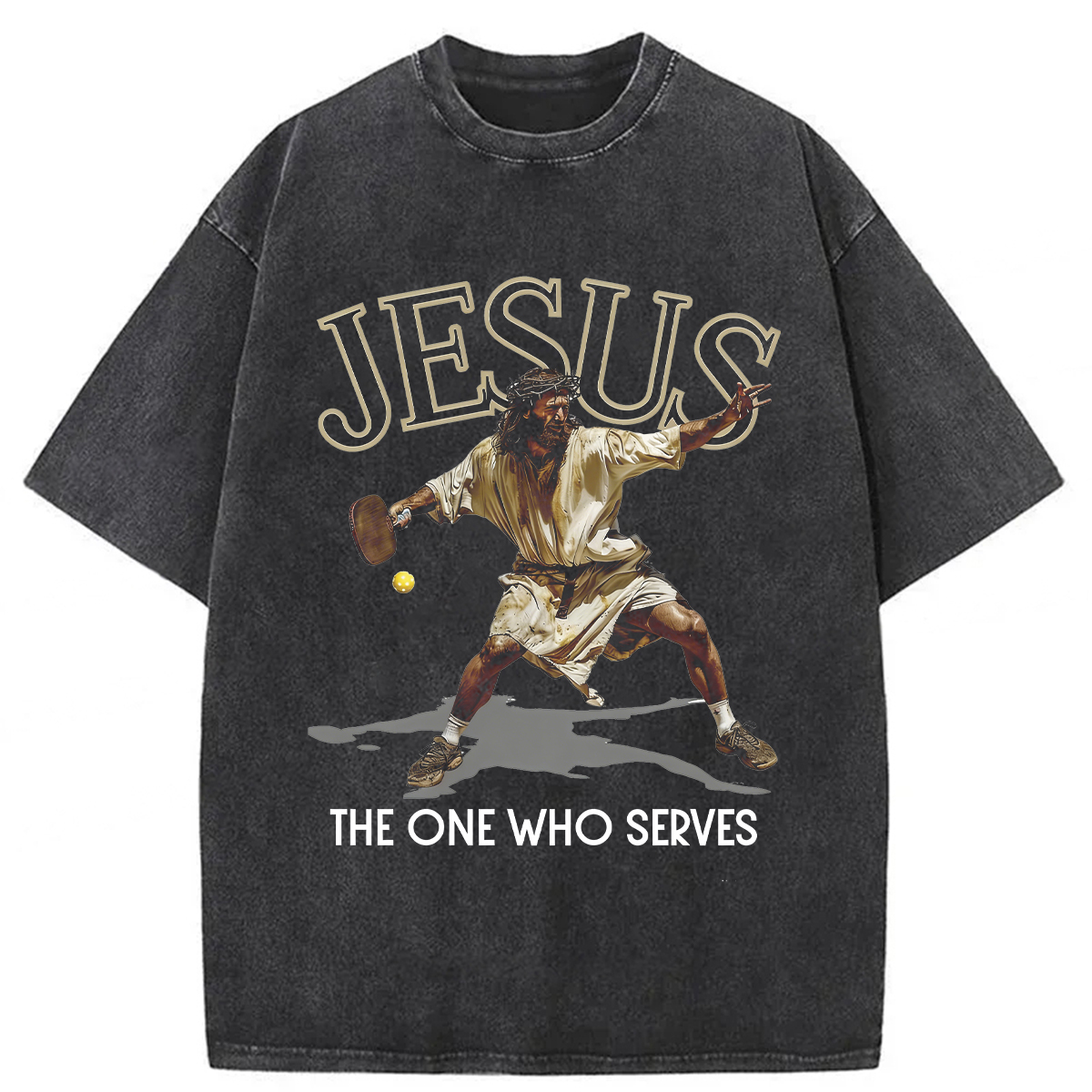 Tokyoviva Jesus The One Who Serves Washed T-Shirt