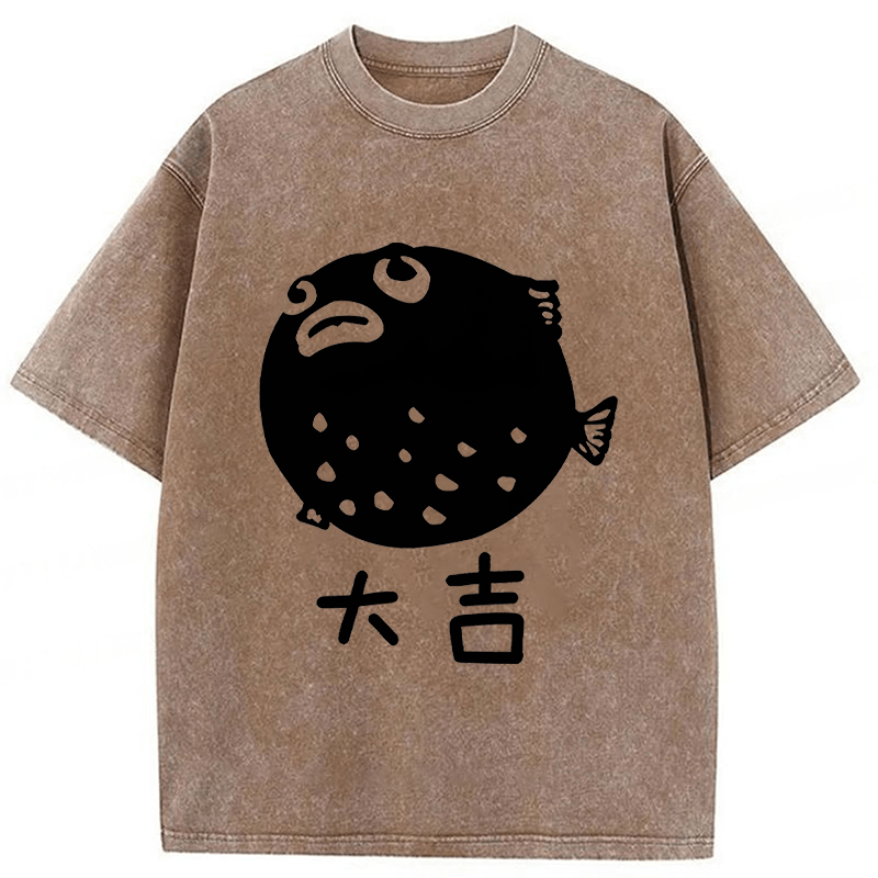 Tokyoviva Pufferfish Washed T-shirt