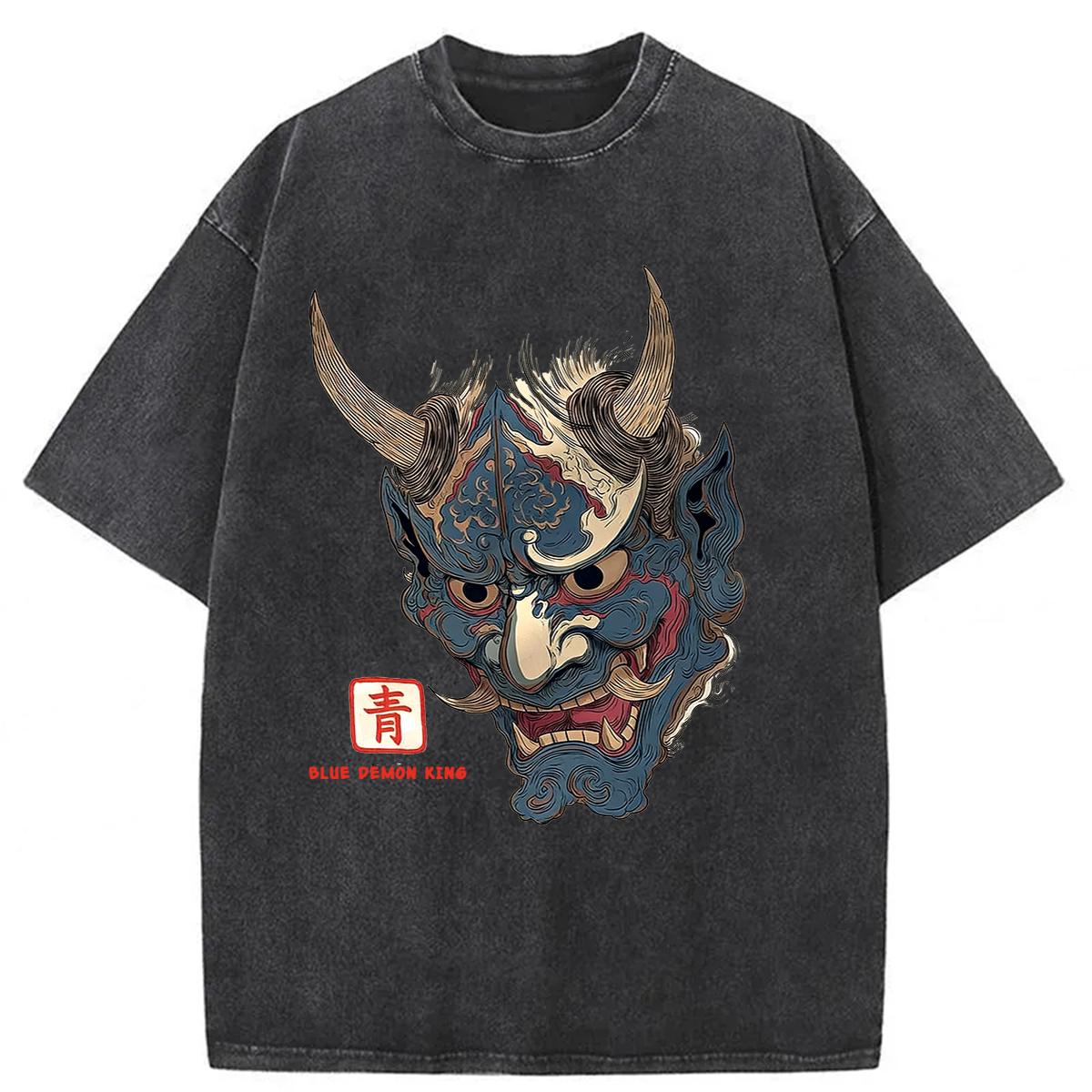 Tokyoviva Blue Demon King Washed T-shirt