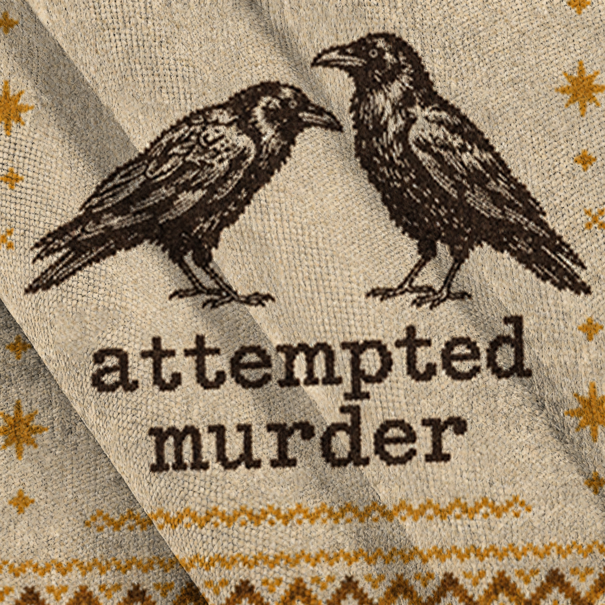 Baddiecat Attempted Murder Crow Ugly Sweatshirt