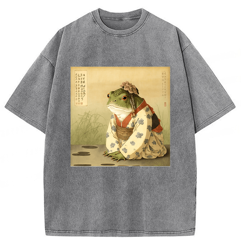 Tokyoviva Japanese Frog Washed T-shirt