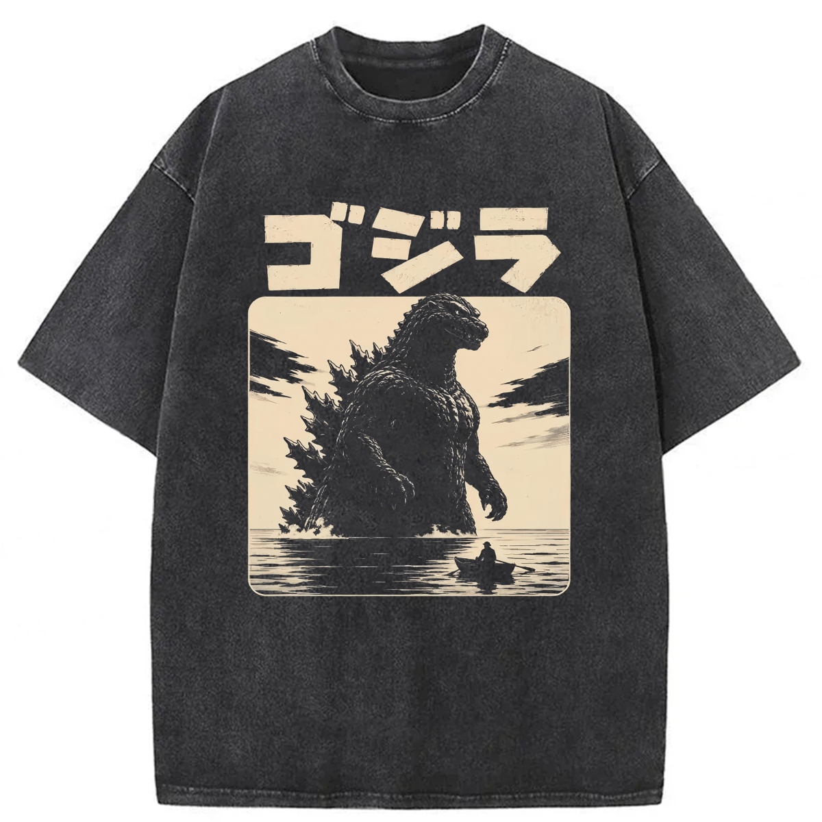 Tokyoviva Japanese Godzilla Washed T-shirt