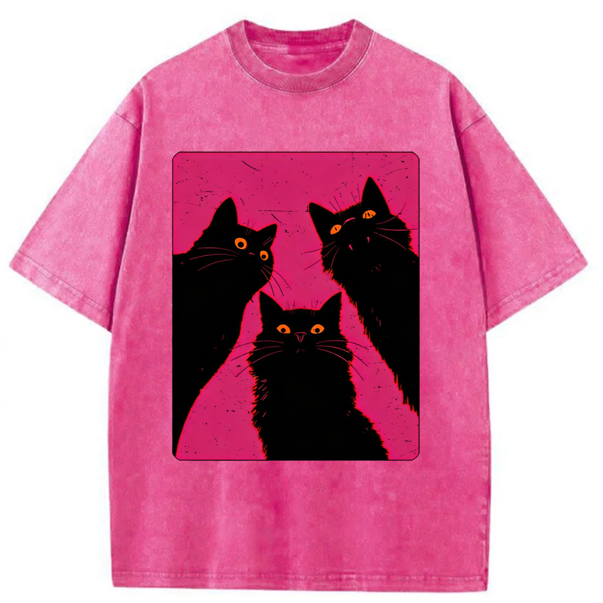 Baddiecat Black Cats It's Time To Wake Up Washed T-shirt
