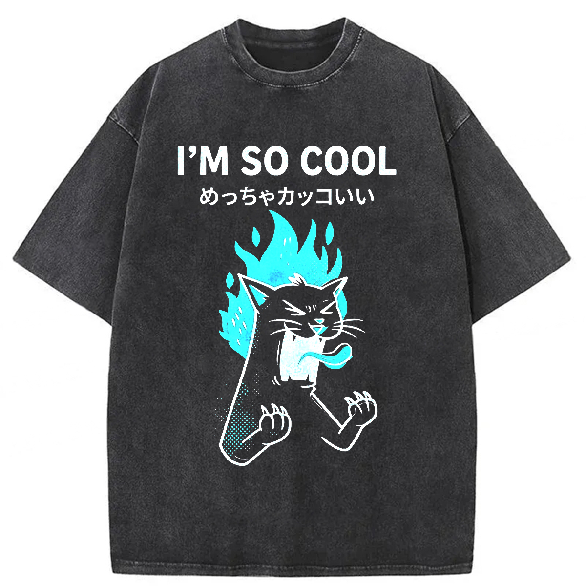 Tokyoviva Calm Cat Washed T-Shirt