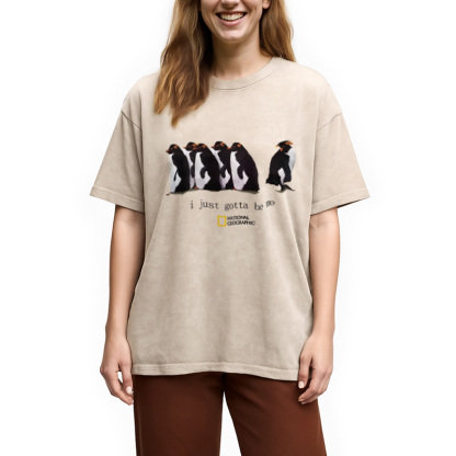 I Just Gotta Be Me Penguins Washed T-Shirt