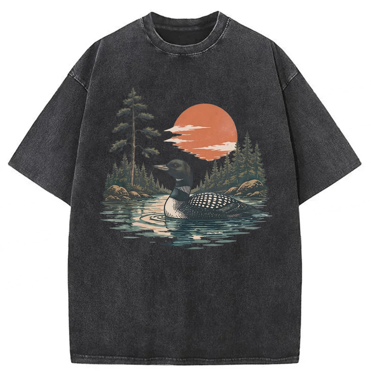 Tokyoviva Vintage Loon Lake Nature Washed T-shirt