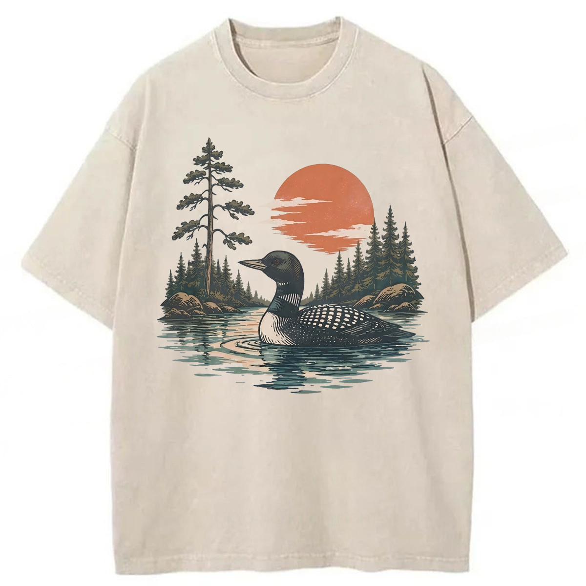 Tokyoviva Vintage Loon Lake Nature Washed T-shirt